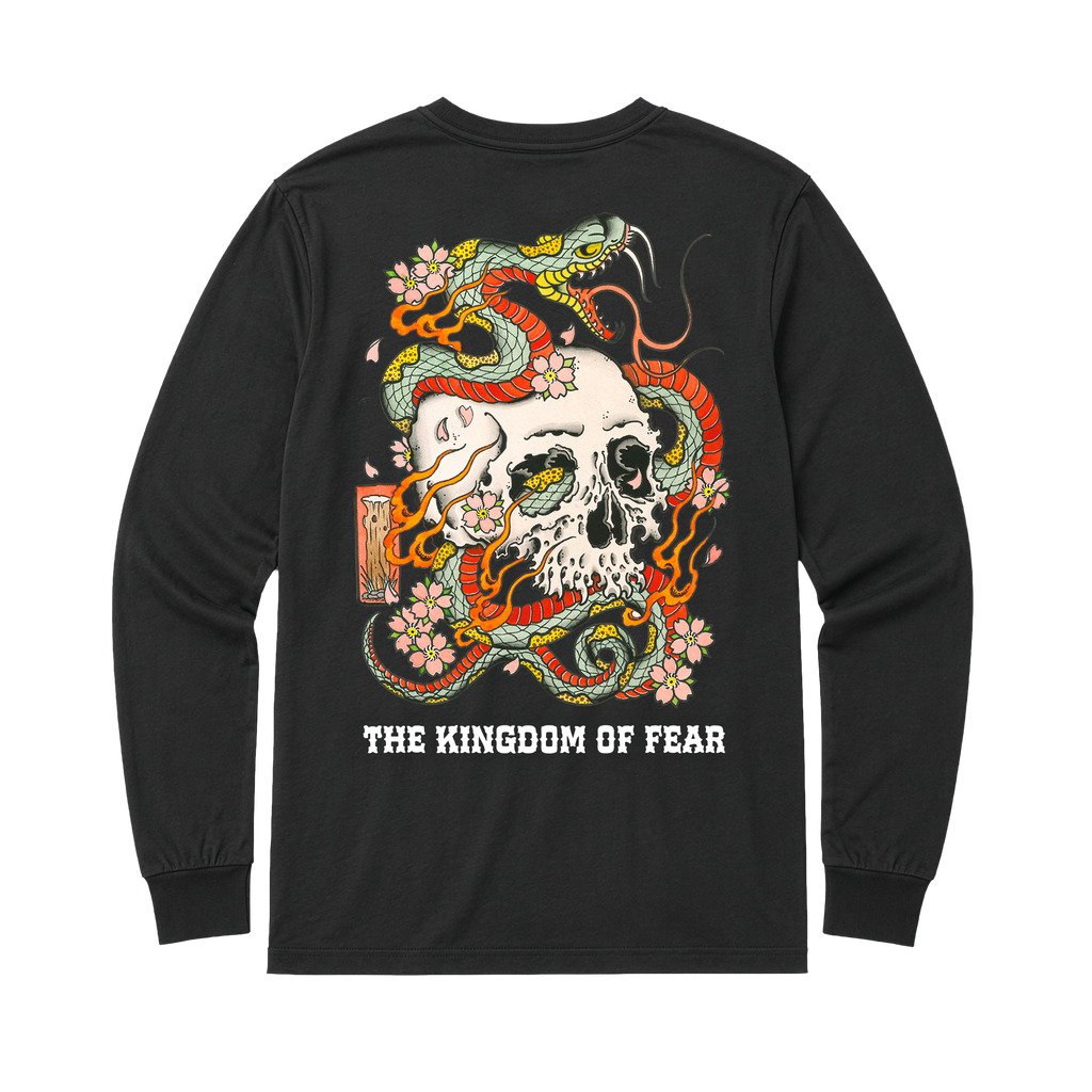 Skull and Snake Black Long Sleeve